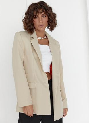 Женский пиджак с цветной подкладкой1 фото