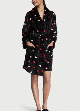 Халат victoria’s secret short cozy robe (m/l)3 фото