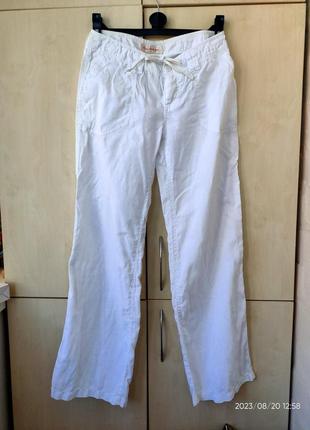 Брюки льон розмір s (36 європейський) низька посадка