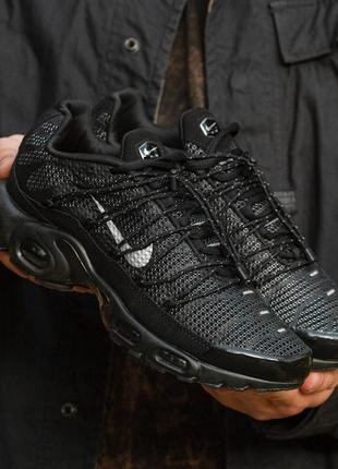 Мужские кроссовки nike air max tn plus lace toggle black reflective 40-41-42-43-44-45