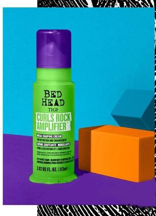 Крем для кучерявого волосся tigi bed head curls rock amplifier curly hair cream, 43 мл.1 фото