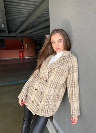 Твидовое пальто-пиджак3 фото