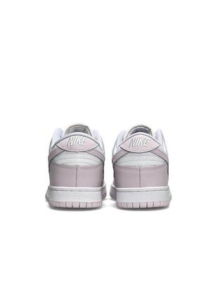 Жіночі кросівки nike sb dunk low retro white easy pink4 фото