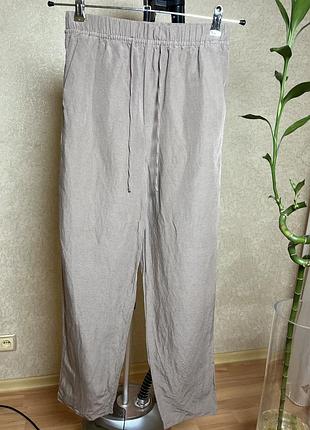 Лляні штани льон h&amp;m р.xs