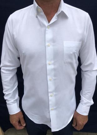 (668) отличная стильная мужская рубашка  f&f  с длинным рукавом большого размера1 фото