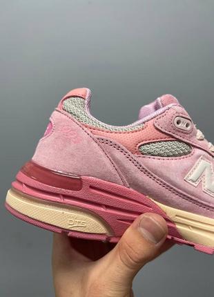 New balance 993 pink joe freshgoods performance art powder pink6 фото