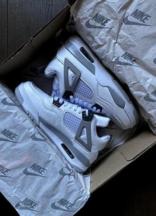 Кроссовки nike air jordan 4 retro military grey&amp;black