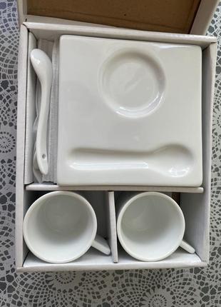 Подарочный набор, сервиз, чашки для кофе, набор посуды, подставка для чашек1 фото