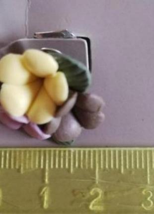 Серьги цветы uterque 2