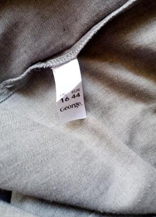 Коттоновая джинсовая удлиненная рубашка серого цвета 48-50 размера7 фото