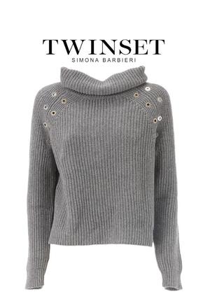 Twin-set twinset simona barbieri свитер шерстяной зимний теплый