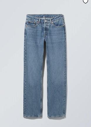 Weekday pin mid straight jeans нюанс