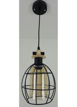 Люстра потолочная подвесная в стиле loft (лофт) 12166/1-small-br черный 33-80х17х17 см.