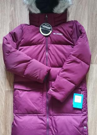 Пуховик зимняя куртка columbia kids' rockfall ii mid down jacket1 фото