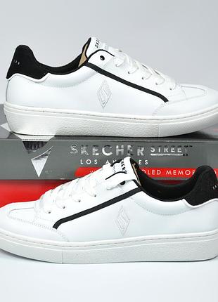 Skechers street goldie кросівки білі з шкіри скейчерс оригінал