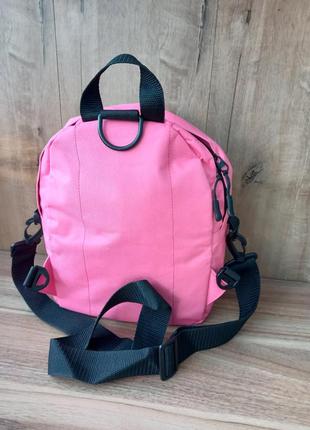 Гарний рожевий рюкзачок сумка з оченятами4 фото