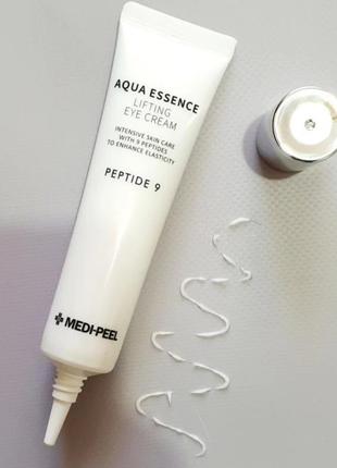 Medi peel aqua essence lifting eye cream - омолождуючий крем для догляду за шкірою навколо очей з ліфтинг-ефектом.