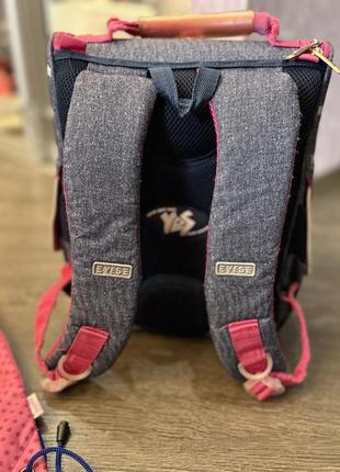 Рюкзак шкільний ортопедичний каркасний мішок для взуття kite yes6 фото