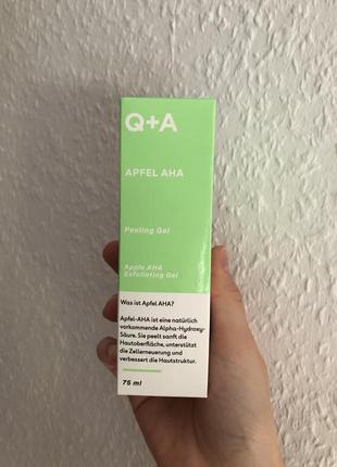 Гель для вмивання q+ a. відлущуючий гель з кислотами для обличчя q+a apple aha exfoliating gel 75 мл