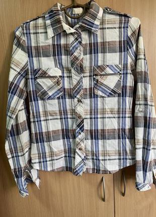 Сорочка рубашка в клітку