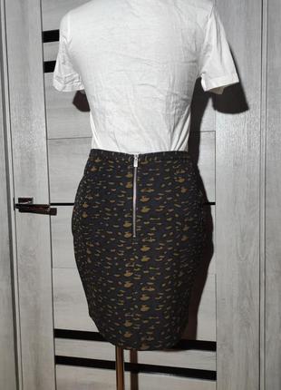 Стильна міні спідниця scotch & soda maison punk radar юбка принт леопард гепард5 фото