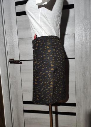 Стильна міні спідниця scotch & soda maison punk radar юбка принт леопард гепард4 фото