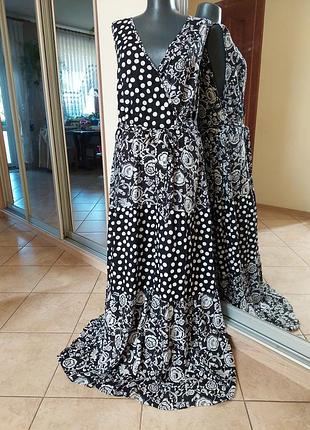 Ярусне з пояском плаття 👗 великого розміру