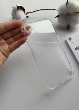 Прозрачный силиконовый противоударный чехол для iphone xr4 фото