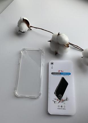 Прозрачный силиконовый противоударный чехол для iphone xr7 фото
