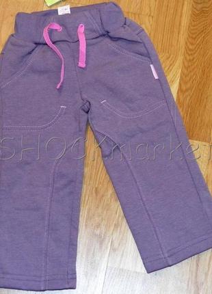 Штаны спортивные для девочки с начесом шр 176 бемби р.74-92