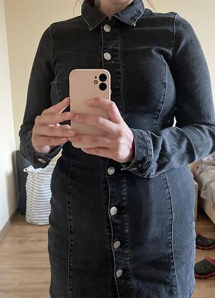 Джинсова сукня zara denim