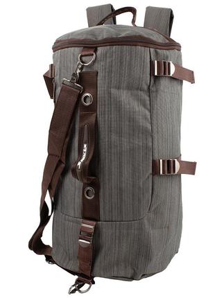 Спортивна сумка-рюкзак чоловіча сіра valiria fashion 5detao2801-13