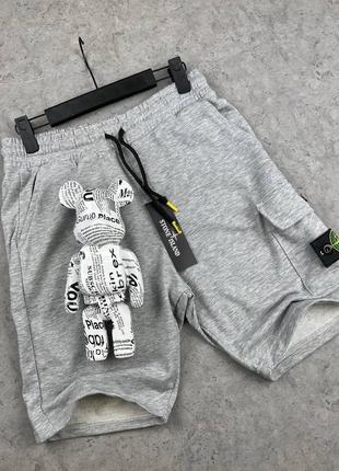 Шорты в стиле stone island