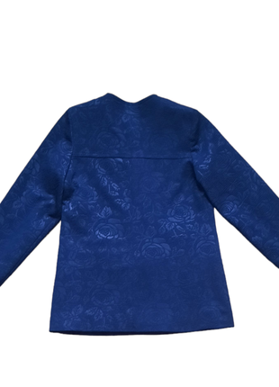 Пиджак темносиний для девочки р 140 146 см3 фото