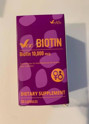 Biotin. биотин 10000mcg. 30 капсул