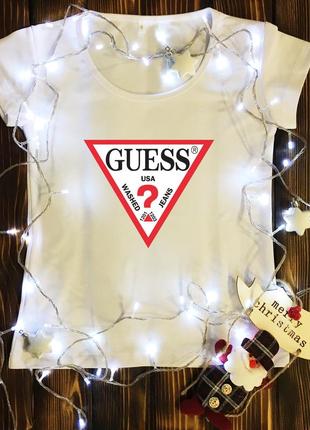 Жіноча футболка з принтом - guess