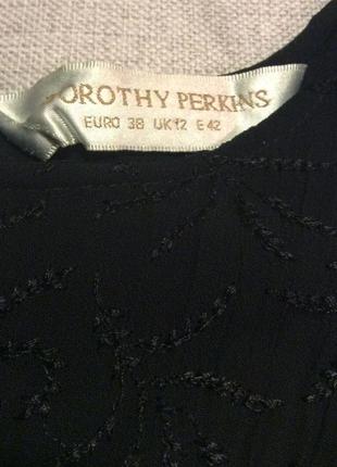 Чёрный сарафан с вышивкой dorothy perkins, размер s-m4 фото
