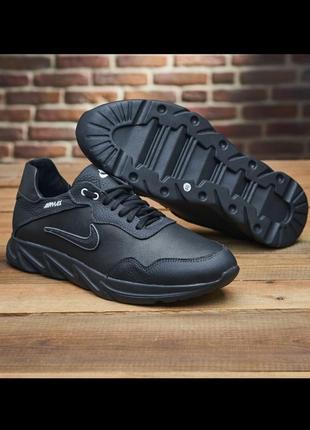 Мужские кожаные кроссовки nike большие размеры 46-50
