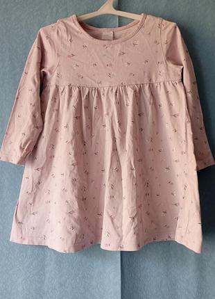 Сукня трикотажна у квіти h&m 2-3/98