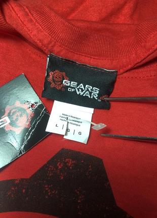 Gears of war 4 футболки червона з принтом нова геймер ігрова6 фото