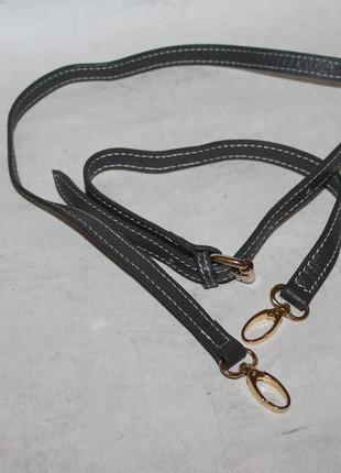 Шкіряний плечовий ремінь/довга ручка на сумку 100% натуральна шкіра