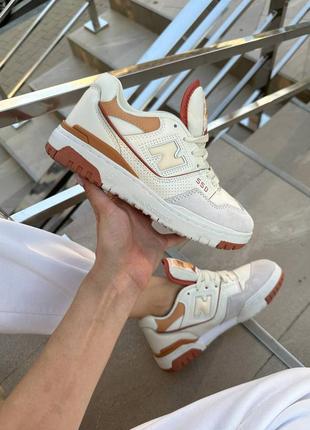 Жіночі кросівки new balance 550 white/orange