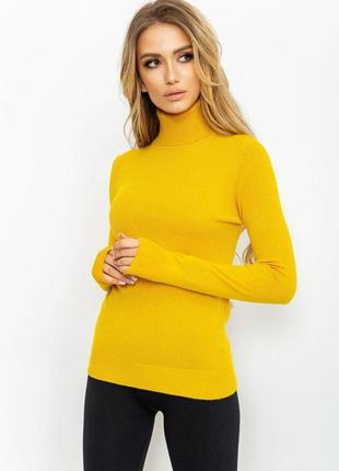 Гольф жіночий однотонний  колір гірчичний 131r152130