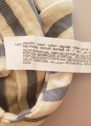 Zara в'язаний комбінезон ромпер пісочник новонародженому хлопчику 0-3м 56-62 см у біло-синю смужку5 фото