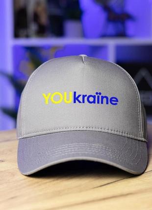 Кепка pobedov trucker cotton - youkraїne, сірий