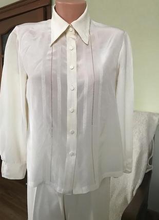 Шелковая масляная блуза