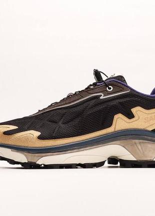 Кроссовки salomon xt slate black/gold