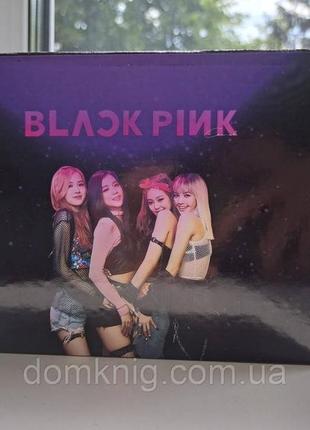 Коробка чорна black pink блек пінк 3885