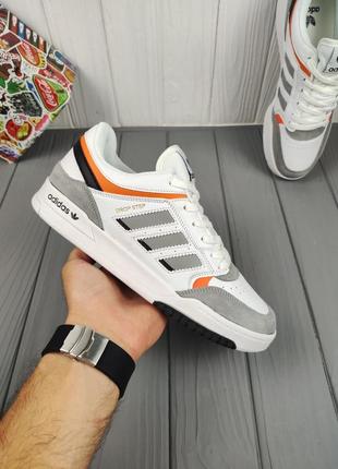 Кроссовки adidas drop step low white gray 3