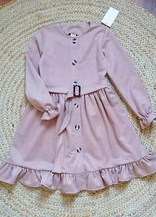 Замшевое нарядное осеннее платье на диачинку #540